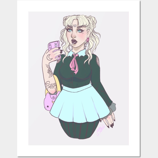 Pastel Goth Sailor moon! Wall Art by TheLovelyHero